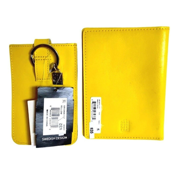 Yellow Credit Card Holder Keyring Money Combo Accessory - Picture 1 of 7